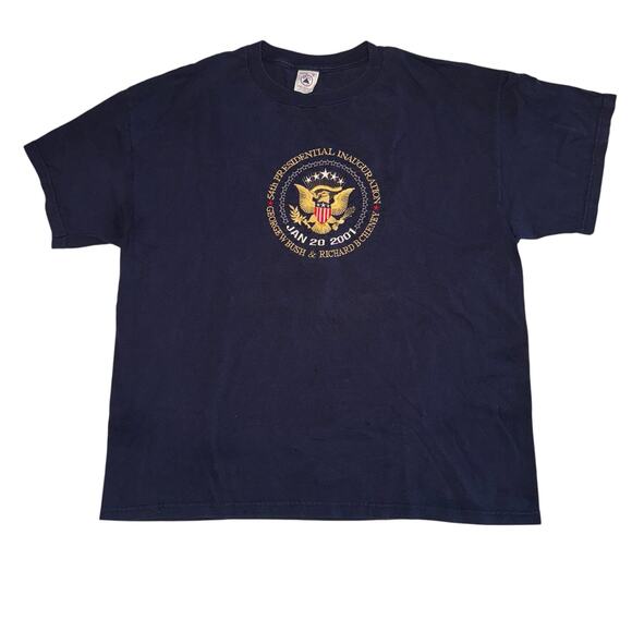 Vintage VTG Inauguration Tee 2001 Bush Cheney‎ Mens XL - Picture 1 of 3